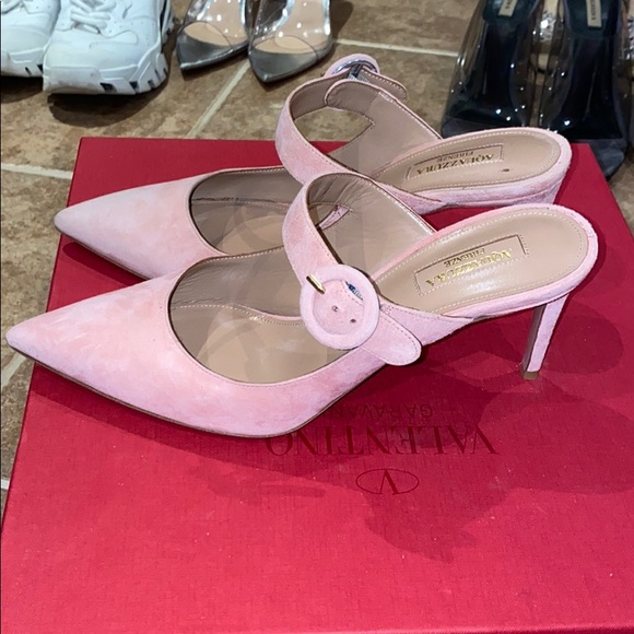 Aquazzura Shoes - ✅SOLD✅ Aquazurra 75mm Blossom Suede Buckled Mules